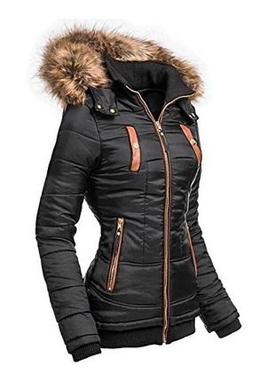 Зимняя стеганая куртка с капюшоном от amazon navahoo alina 🌺