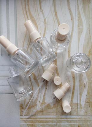 Тара для парфюмерии пробник флакон фиолка атомайзер 3, 10 мл спрей-ручка пластик стекло