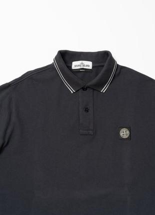 Stone island slim fit polo shirt чоловіче поло футболка2 фото