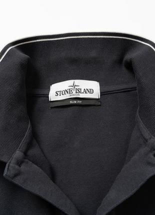 Stone island slim fit polo shirt чоловіче поло футболка4 фото