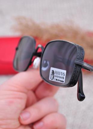 Фірмові сонцезахисні  окуляри havvs polarized hv68006 узкі з шорою