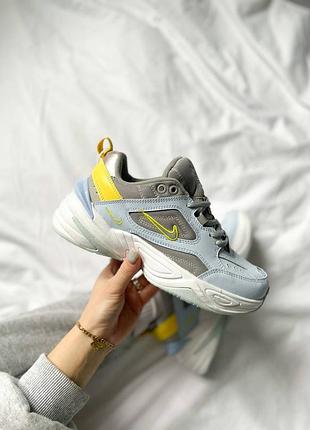 Кросівки nike m2k tekno "half blue atmosphere grey"