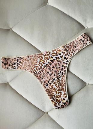Трусики victoria's secret стринги хлопковые