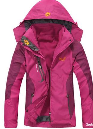 Качественные женские куртки 2в1 jack wolfskin1 фото