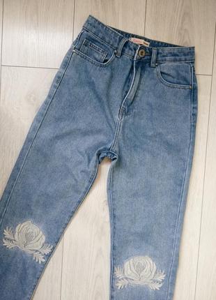 Джинсы mom jean's high waist мам джинс высокая посадка cropp3 фото