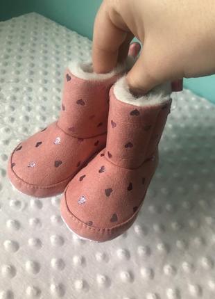 Теплі пінетки для дівчинки