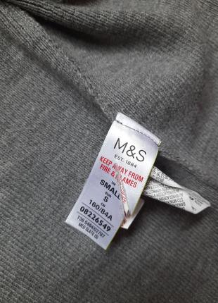 Кардиган серый marks &amp; spencer женский подростковый3 фото