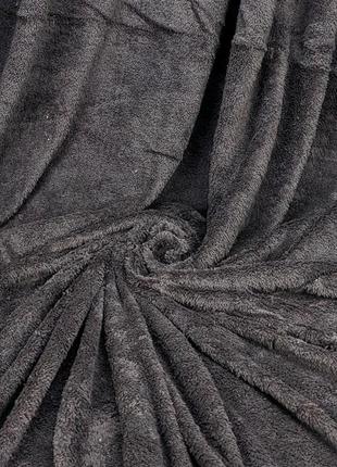 Простынь махровая микрофибра темно-коричневый цвет 180*200 см3 фото