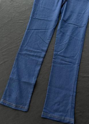 Синие джинсы леггинсы ananas джеггинсы базовые тянутся легкие5 фото