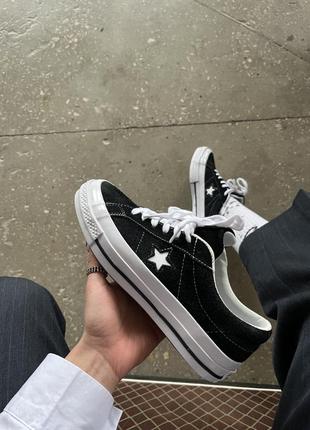 Унісекс парні кеди converse one star ox pinstripe