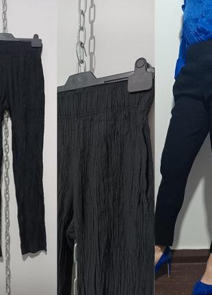 Брюки с эластичным поясом zara, xs,  160/62 cm