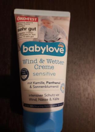 Babylove wind&wetter -детский крем для лица защита от ветра и непогоды.германия1 фото