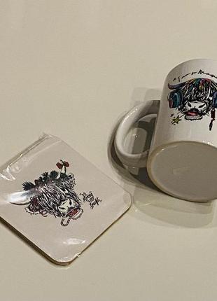 Новий набір чашка+підставка на подарунок5 фото