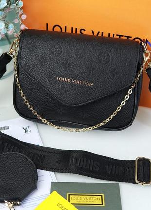 Черная маленькая женская сумочка 2 в 1 молодежная красивая мини сумка клатч кросс-боди с тиснением6 фото