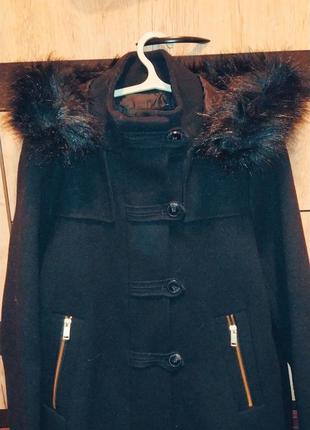 Жіноче пальто  zara basic, розмір м ,з капюшоном5 фото