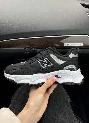 Женские кроссовки new balance 990 black white4 фото