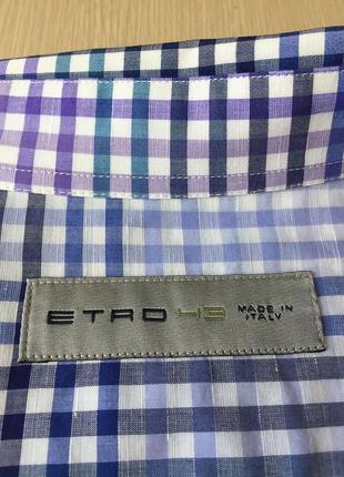 Брендовая мужская рубашка etro, р.432 фото