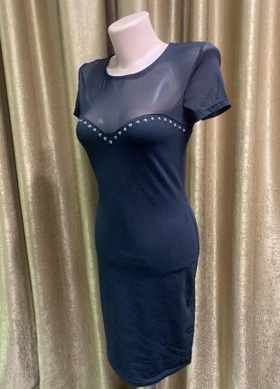 Вечернее чёрное облегающее платье h&m размер xs2 фото