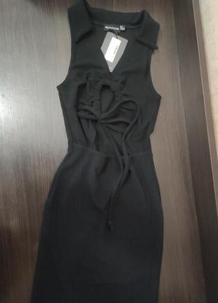 Стильна чорна сукня prettylittlethings4 фото
