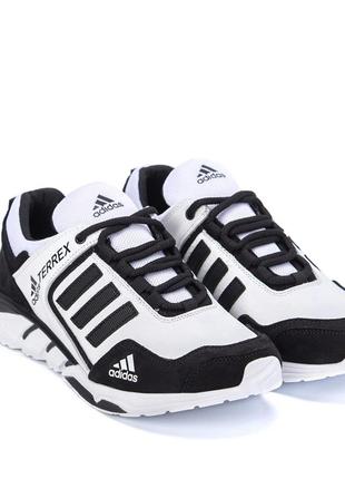 Кроссовки кожаные мужские adidas terrex white