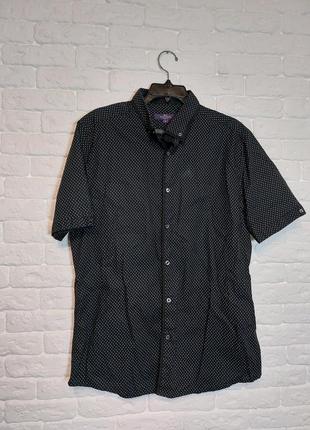 Фирменная хлопковая рубашка l