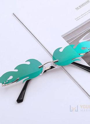 Окуляри полум'я сонцезахисні хамелеони зелено-блакитні avatar