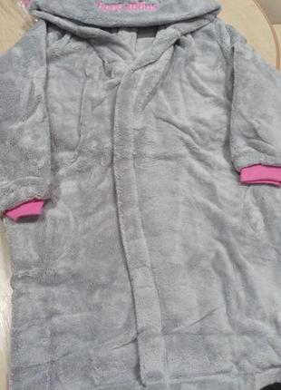 Теплий халат з капюшоном і кишенями " sugar baby l&l1 фото