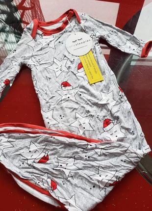 Little sleepies сліп спальний мішок новонародженому малюкові хлопчику дівчинці 0-3м 50-56-62 см новий