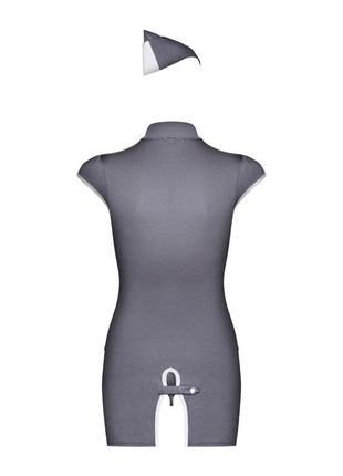 Ролевой костюм стюардессы платье пилотка трусики декольте слипы +plus size4 фото