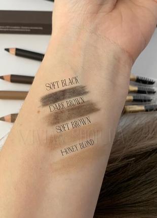 Пудровий олівець для брів paese  powder browpencil soft brown