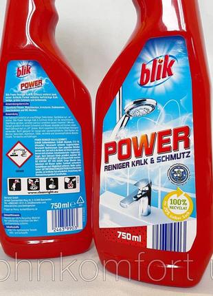 Спрей для ванной комнаты blik power 750 ml3 фото