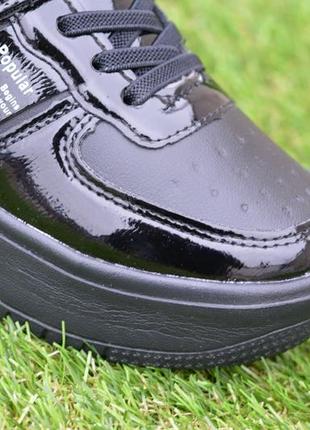 Демисезонные детские кроссовки jong golf black для девочки черные р32-374 фото