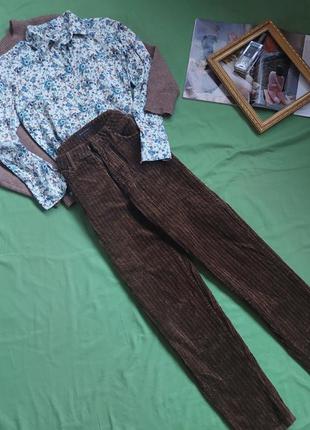 Marco o'polo базовые брюки вельветовые,коричневые