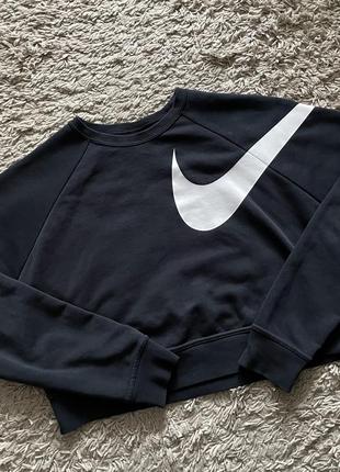 Худи укороченное nike sportswear big swoosh, оригинал, размер s oversize