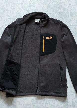 Флісова кофта jack wolfskin фліска на блискавці