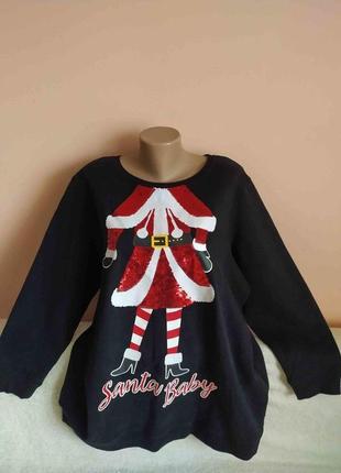 Худи, свитшот новогодний - 56/58 разм.