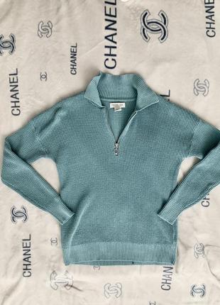 Джемпер пуловер кофта бирюзовая голубая3 фото