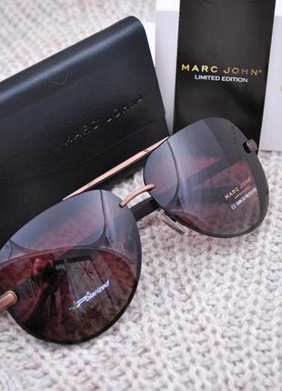 Фирменные солнцезащитные очки  капля с шоройл marc john polarized mj0791