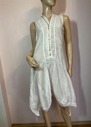 Шовкове асиметричне італійське бутікове плаття- туніка/ s- m/