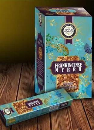 Пыльцевые благовония ладан и мирра frankincense myrrh made in heaven 15 г