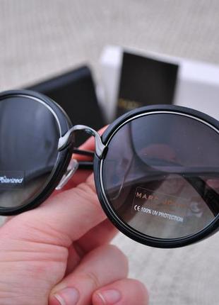 Фирменные солнцезащитные очки круглые с шорой marc john polarized mj0766