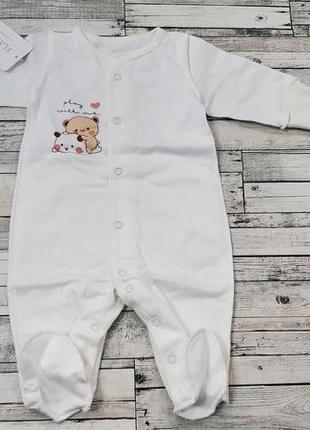 Байковий комбінезон flamingo р.56-62