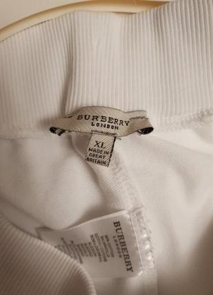Белые спортивные широкие брюки,burberry,7 фото