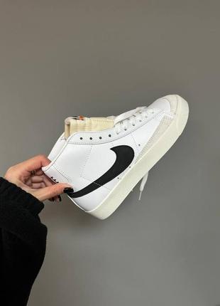 Високі хайтопи nike blazer mid ‘77 vintage. унісекс. колір білий