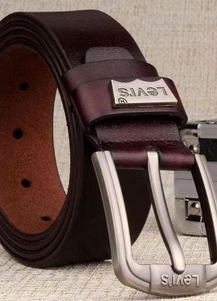 Чоловічий ремінь, натуральна шкіра