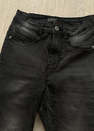 Джинсы серые скинни узкие штаны высокая посадка5 фото