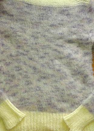 Свитер лиловый лавандовый пушистый теплый зимний красивый на девушку2 фото
