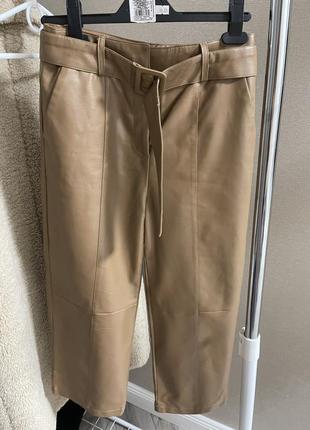 Кожаные брюки кюлоты. распродажа!