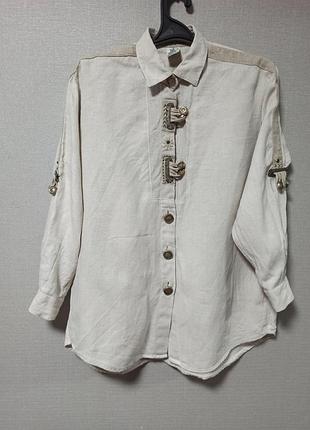 Льняна блуза, рубашка, туніка австрія