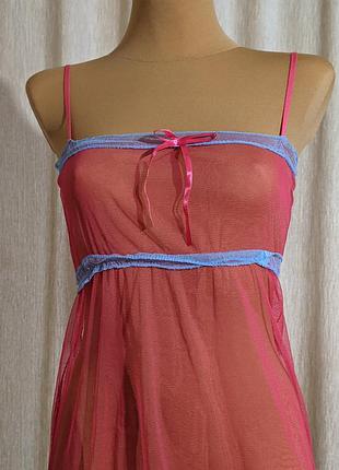 Сексуальная эротическая прозрачная ночная рубашка пеньюар